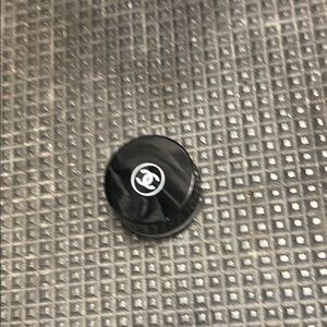 Empty Chanel Black and White, Tiny, Perfume Sample Glass Jar—Cracked